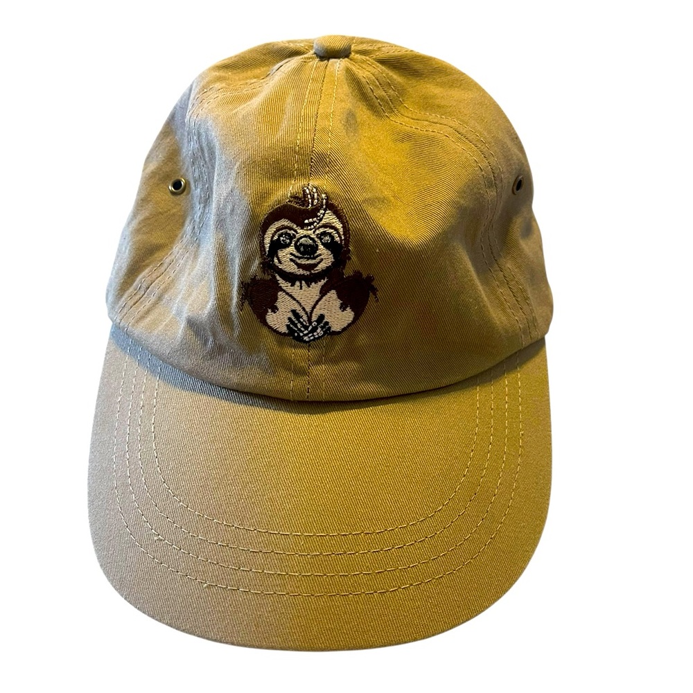 💙Sloth Republic Tan Baseball Cap with Sloth Embroidery